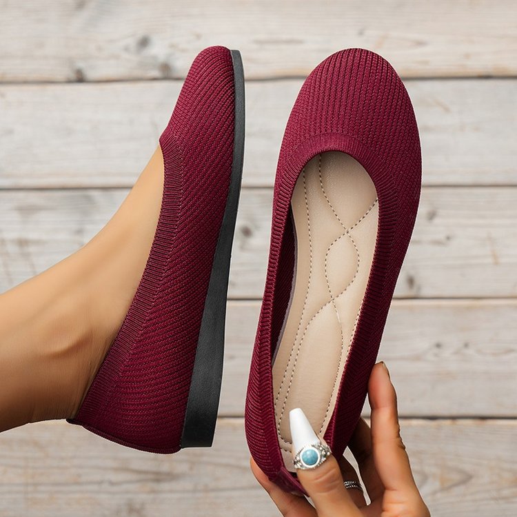 Baleriny Damskie Ergonomiczne, Eleganckie Czarne Balerinki z Elastyczną Podeszwą, Wygodne i Stylowe Buty Na Co Dzień 11