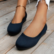 Baleriny Damskie Ergonomiczne, Eleganckie Czarne Balerinki z Elastyczną Podeszwą, Wygodne i Stylowe Buty Na Co Dzień 12
