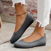 Baleriny Damskie Ergonomiczne, Eleganckie Czarne Balerinki z Elastyczną Podeszwą, Wygodne i Stylowe Buty Na Co Dzień 5