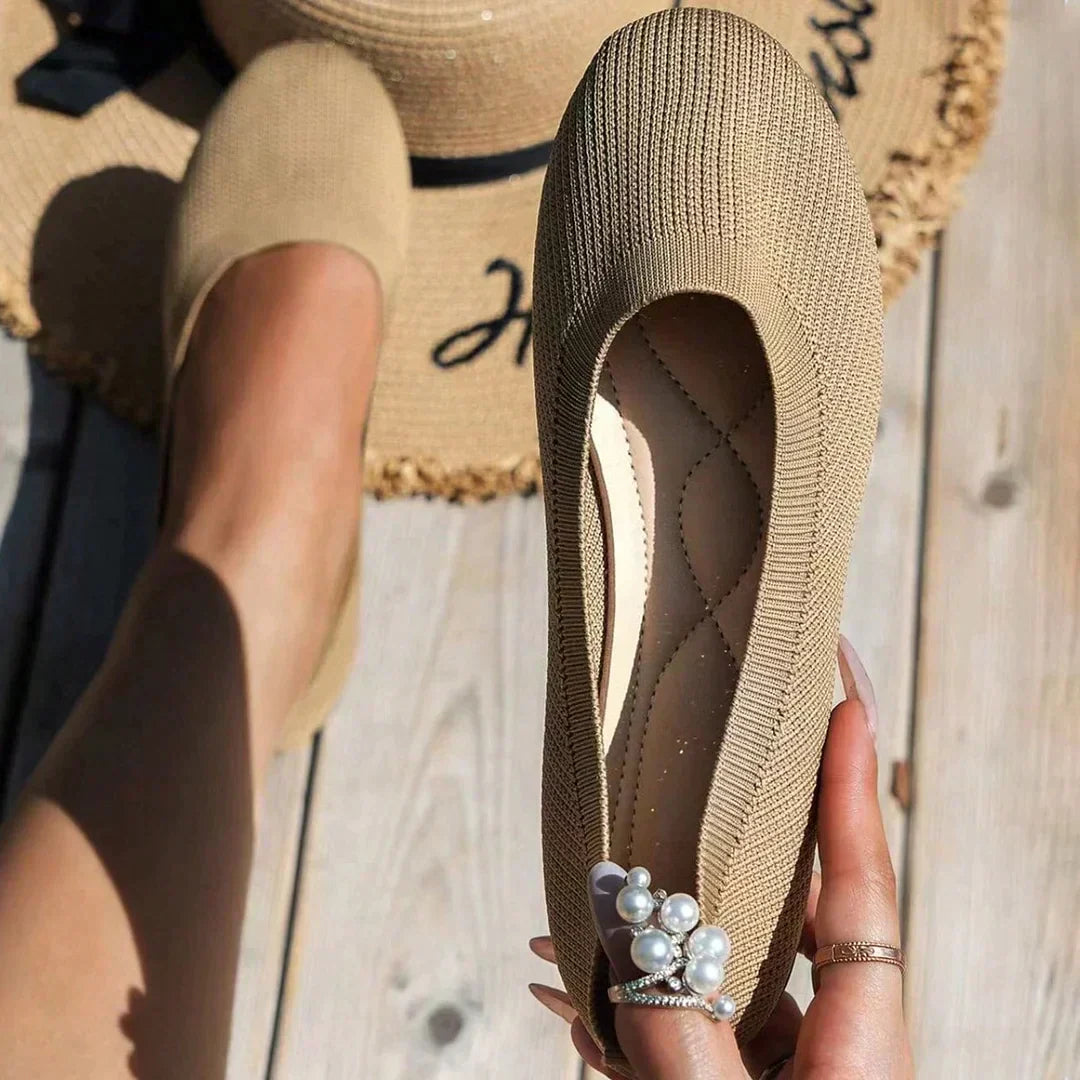 Baleriny Damskie Ergonomiczne, Eleganckie Czarne Balerinki z Elastyczną Podeszwą, Wygodne i Stylowe Buty Na Co Dzień 8