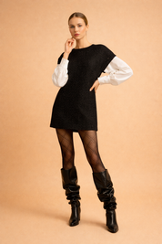 Czarne rajstopy w romby dla kobiet | Styl vintage