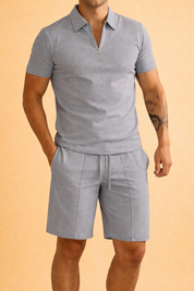 Piotr  Męski Zestaw Polo i Szorty | Stylowy Letni Strój Casual
