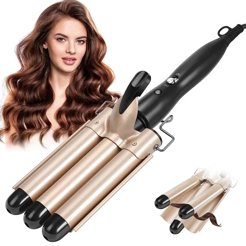 CurlFlex - potrójna ceramiczna lokówka do włosów 2