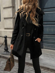 Damen Jacke mit Knöpfen Reverskragen und Taschen 7