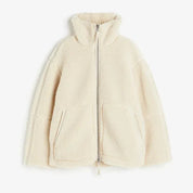 Damen Lammwolljacke mit Stehkragen 1