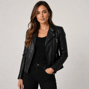 Damen Lederjacke klassisch und vielseitig 1