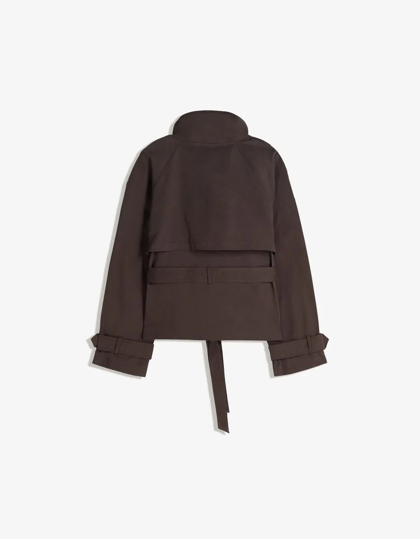 Damen Trenchcoat klassisch mit Gürtel 6