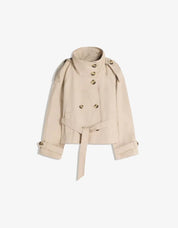 Damen Trenchcoat klassisch mit Gürtel 7