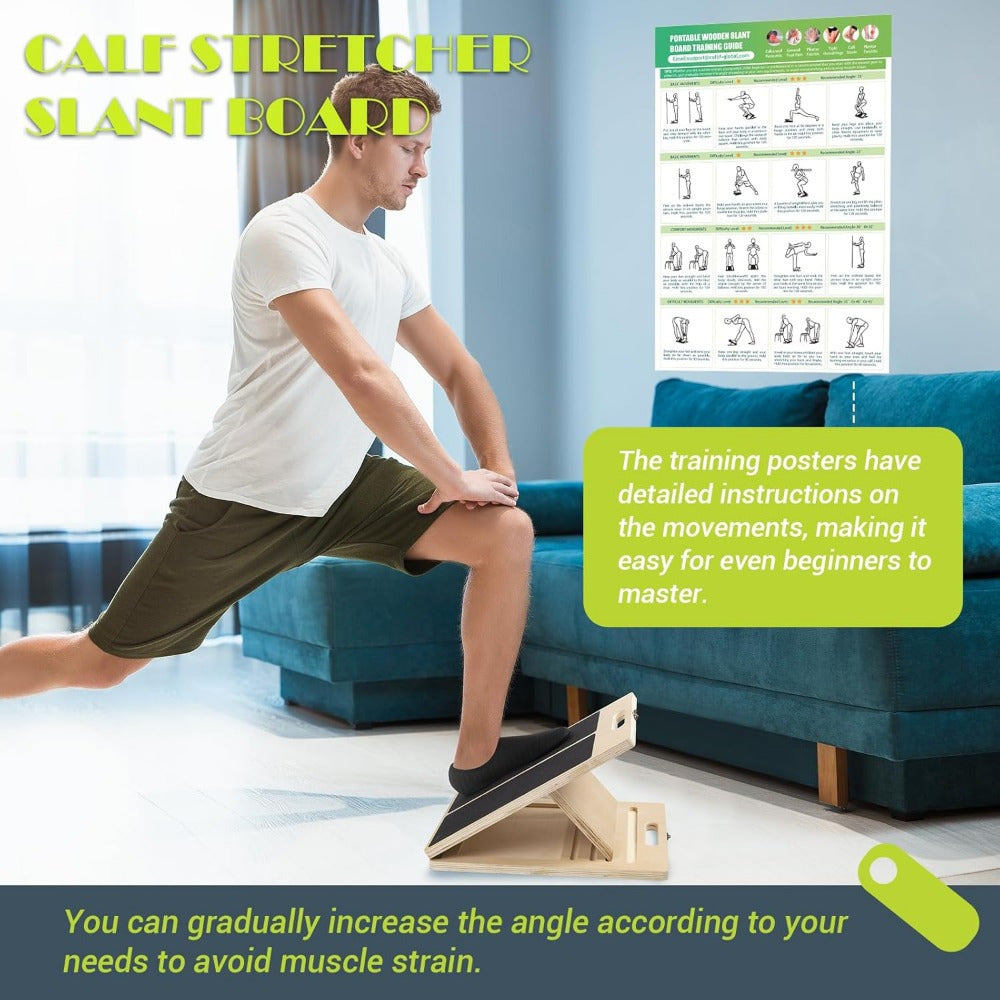 Deska do rozciągania łydek Pro Calf Stretching Board – regulowana i przenośna, zapewniająca optymalne rozciąganie 5