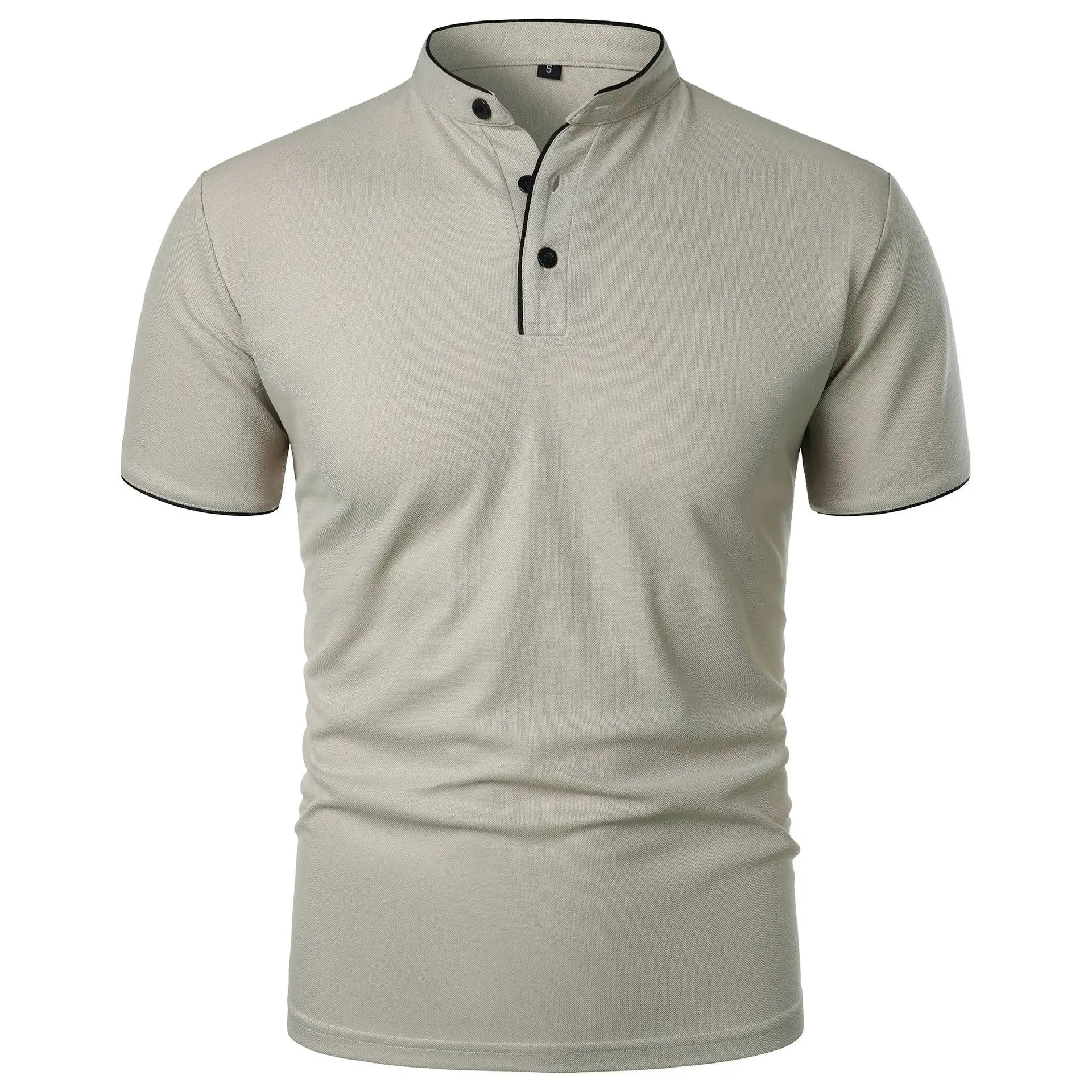 Elegancka koszulka polo męska z technologią bez zmarszczek 2