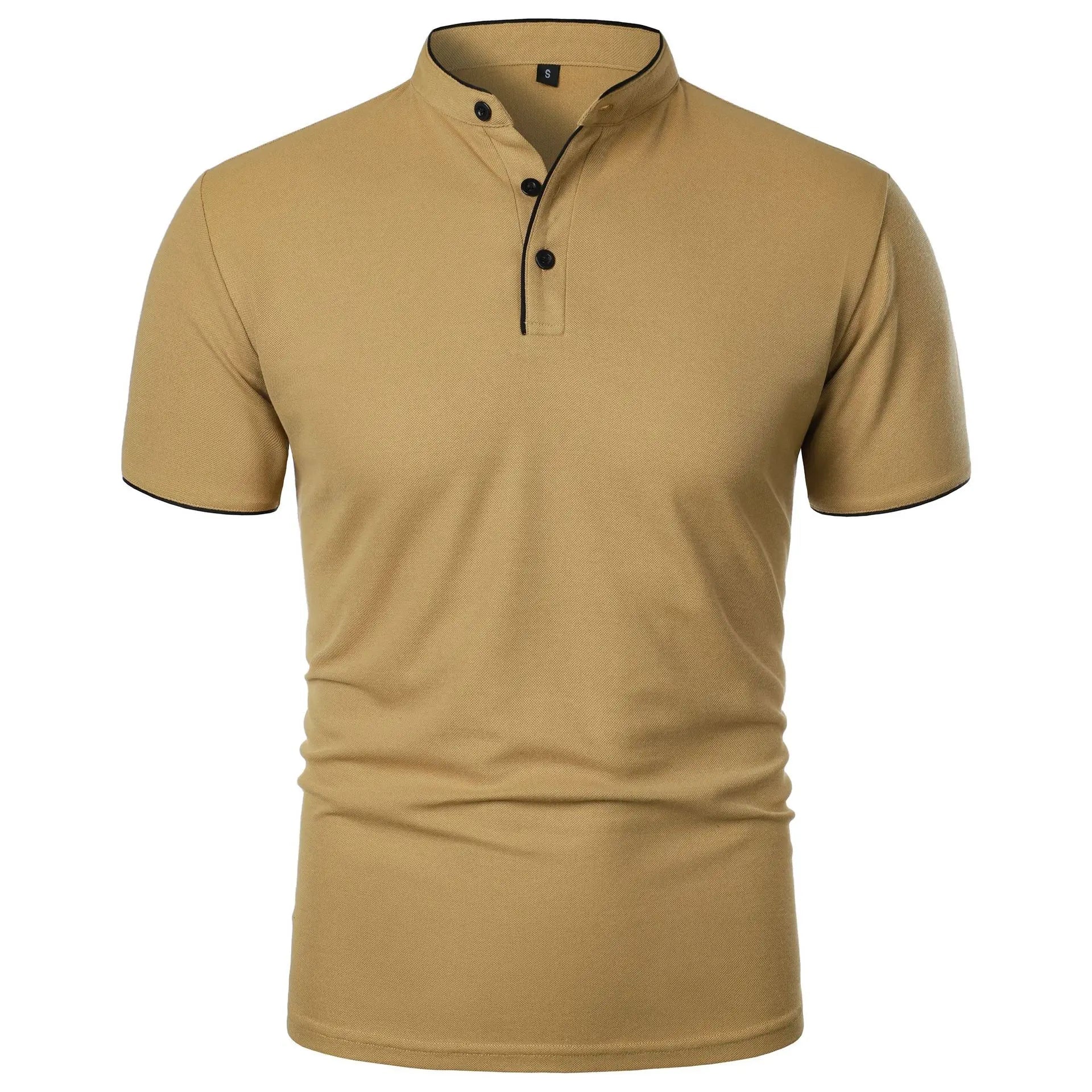 Elegancka koszulka polo męska z technologią bez zmarszczek 6