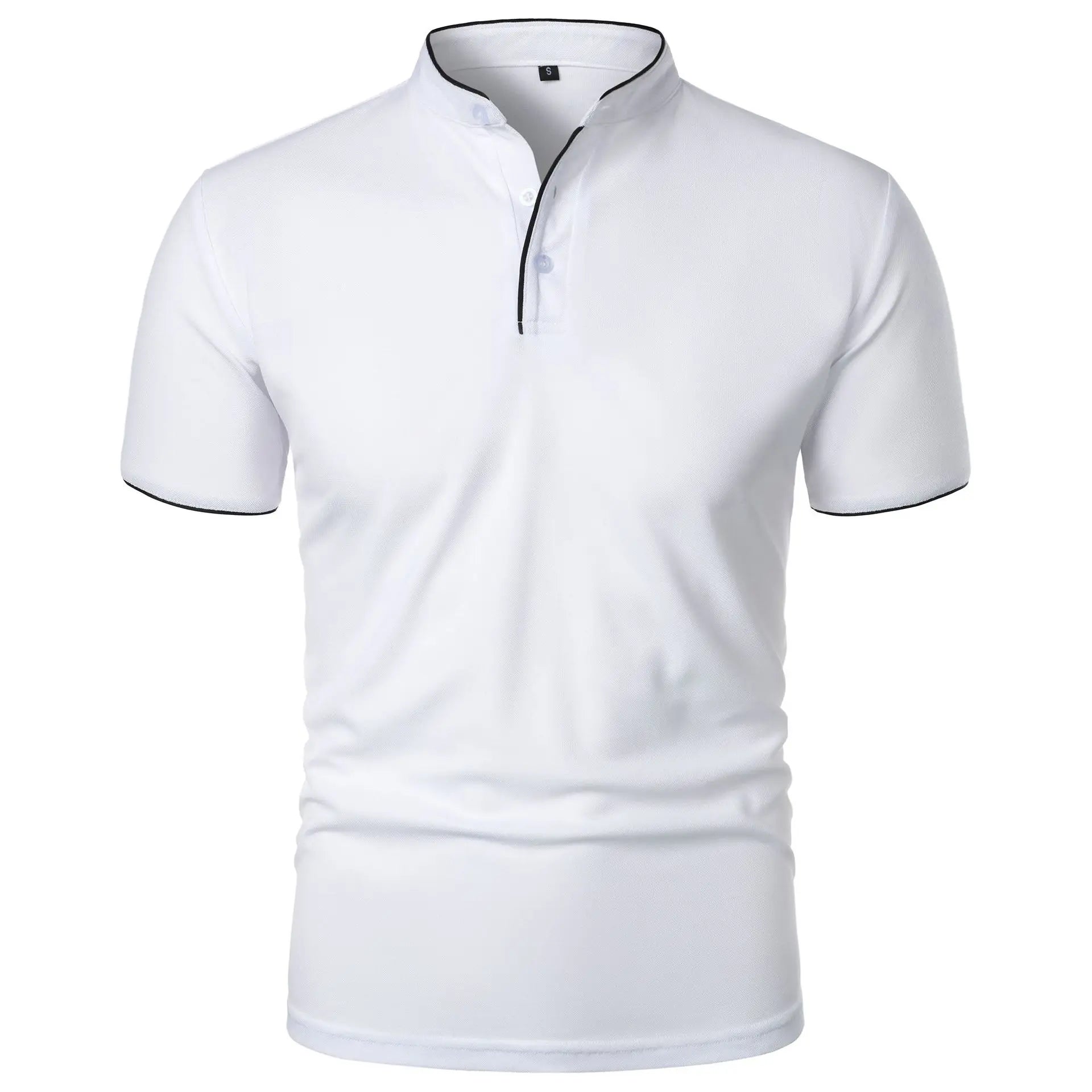 Elegancka koszulka polo męska z technologią bez zmarszczek 8