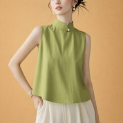 Livia | Elegancka bluzka z drapowaniem przy dekolcie