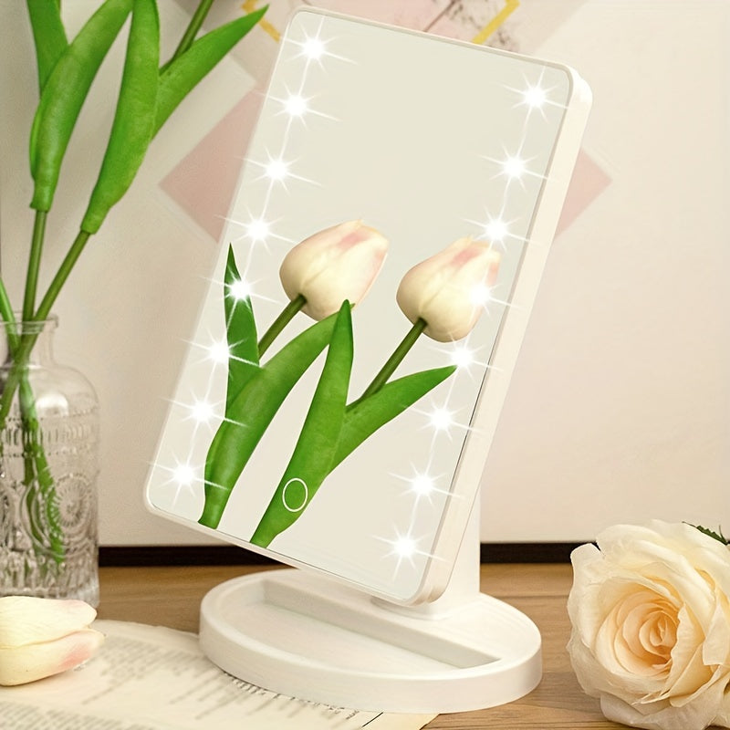 GlowPerfect - Regulowane lusterko do makijażu z 16 diodami LED 5