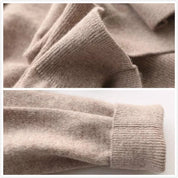 Herren Kaschmir Pullover mit Rundhals und V Ausschnitt 5