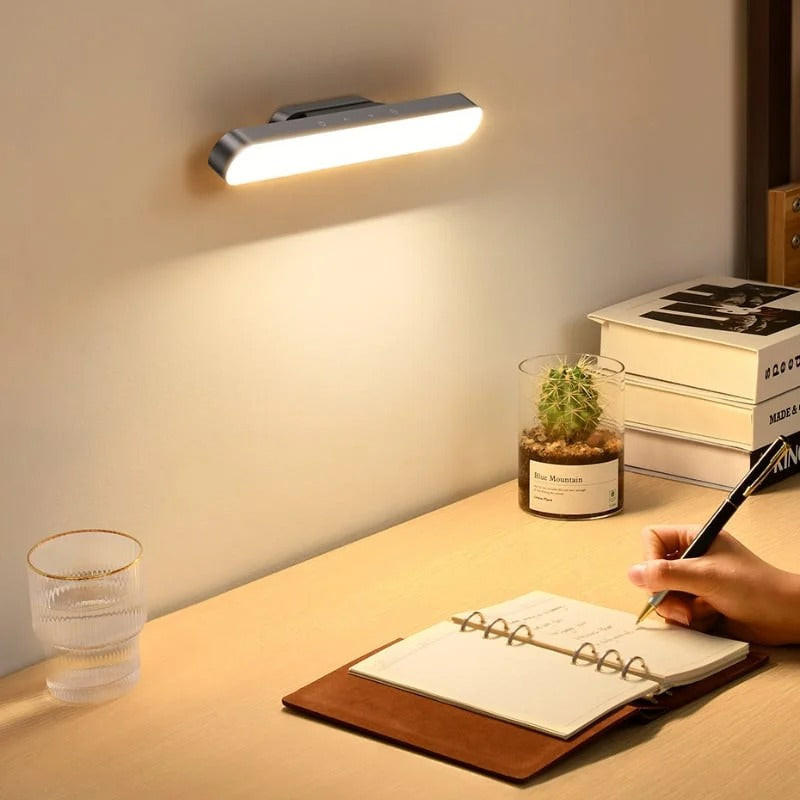 Lampa LED Magnetyczna Z Regulacją Jasności, Miękkie Światło, Długi Czas Pracy, Kompaktowa Do Domu I Biura 1