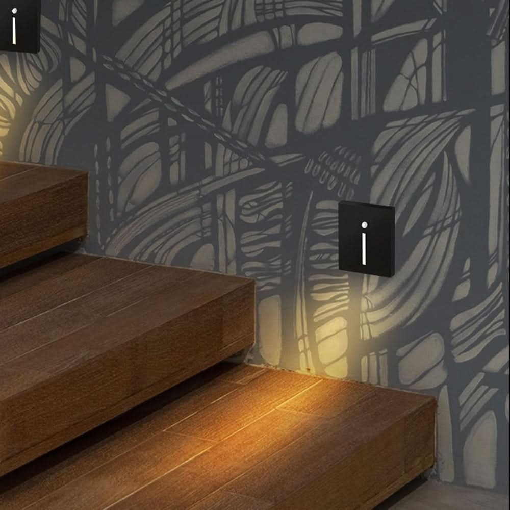 Lampa schodowa LED z czujnikiem ruchu do użytku wewnątrz pomieszczeń 0