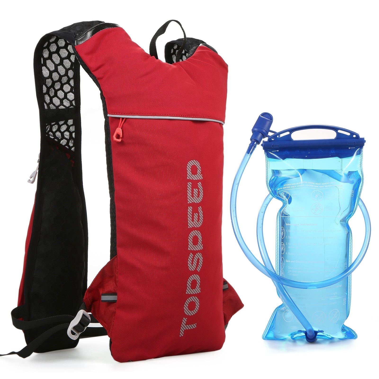 Lekki plecak nawadniający HydroPack – 2-litrowy zbiornik na wodę do biegania, jazdy na rowerze i pieszych wędrówek 0