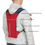 Lekki plecak nawadniający HydroPack – 2-litrowy zbiornik na wodę do biegania, jazdy na rowerze i pieszych wędrówek 3