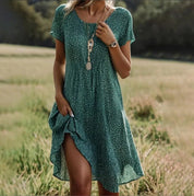Letnia sukienka maxi dla kobiet - boho styl, elegancka i wygodna 1