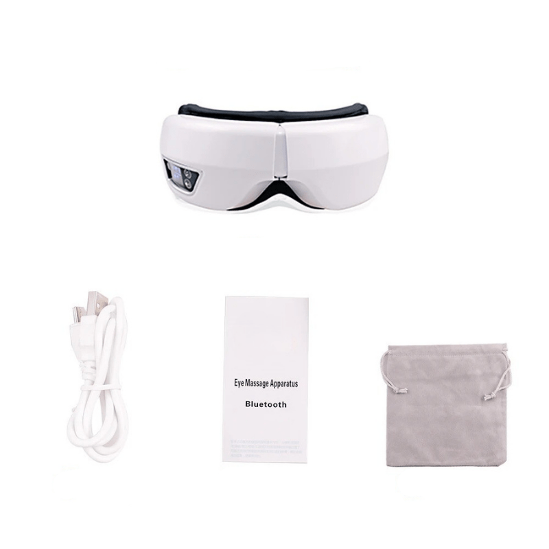Masażer oczu AeroGlow 6D | Terapia powietrzem i ciepłem z trybem relaksacyjnym Bluetooth 0