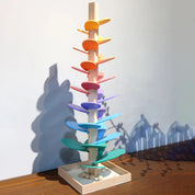 Regenbogen-Murmelturm | Montessori-Lernspielzeug | mit Farb- & Klangeffekt | Tumblewood 0