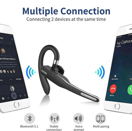 Słuchawki douszne/słuchawki Bluetooth 5.1 z podwójnym mikrofonem i redukcją szumów 1