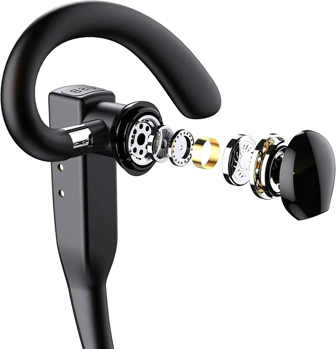 Słuchawki douszne/słuchawki Bluetooth 5.1 z podwójnym mikrofonem i redukcją szumów 7