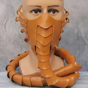 Straszna gumowa maska z pół twarzy, robak, horror - kostium na Halloween, obcy, maskotka, skorpion, impreza, cosplay, rekwizyty 1