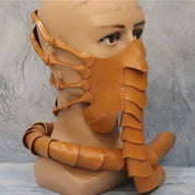 Straszna gumowa maska z pół twarzy, robak, horror - kostium na Halloween, obcy, maskotka, skorpion, impreza, cosplay, rekwizyty 3