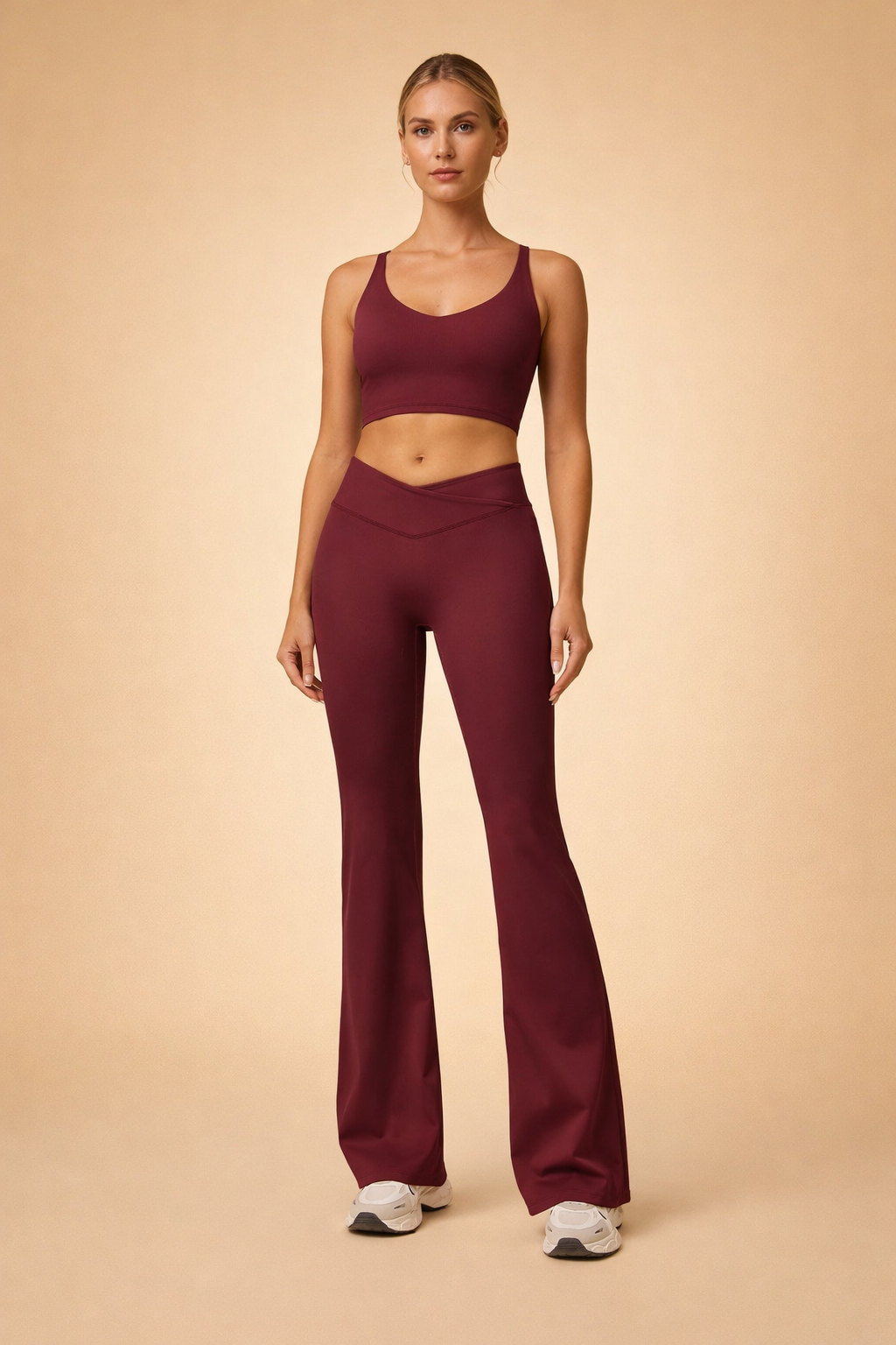 Nina | Stylowe Legginsy z Rozszerzaną Nogawką