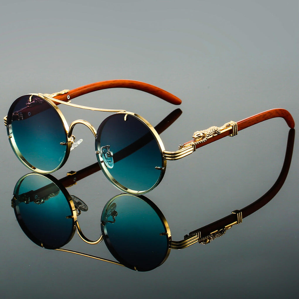 Stylowe Okulary Przeciwsłoneczne Retro z Metalową Ramką – Męskie i Damskie Okulary Przeciwsłoneczne na Lato 1