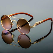 Stylowe Okulary Przeciwsłoneczne Retro z Metalową Ramką – Męskie i Damskie Okulary Przeciwsłoneczne na Lato 2