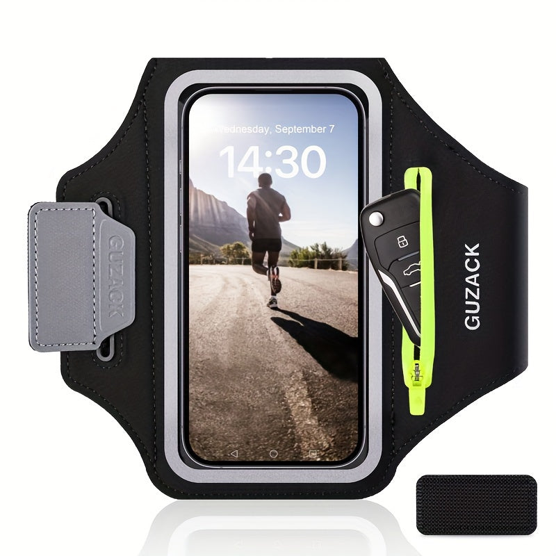 Uchwyt na telefon do biegania z etui na słuchawki – Regulowany pasek na ramię dla sportowców 3