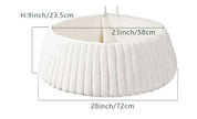 Geplooide Kerstboomkraag Mandhoes, Scandinavische Stijl Boomstandaardhoes