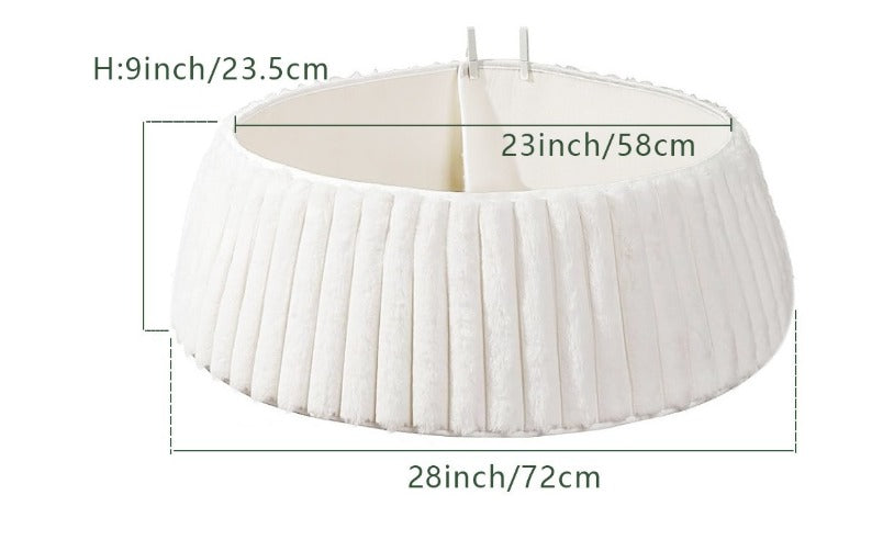 Geplooide Kerstboomkraag Mandhoes, Scandinavische Stijl Boomstandaardhoes