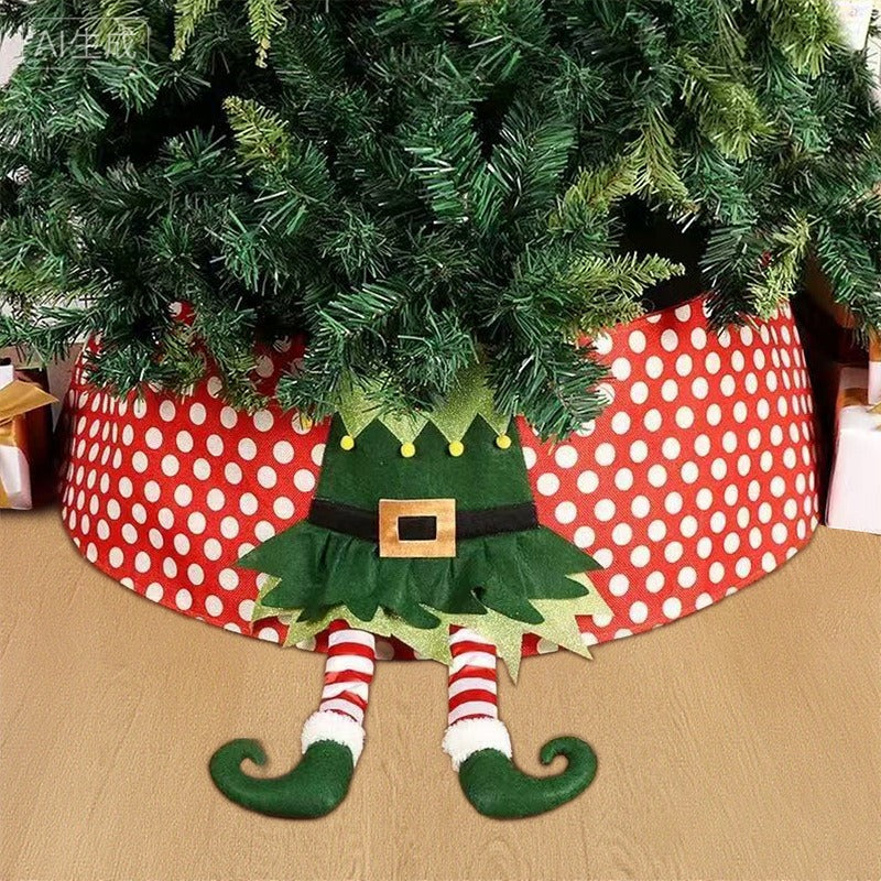 Geplooide Kerstboomkraag Mandhoes, Scandinavische Stijl Boomstandaardhoes