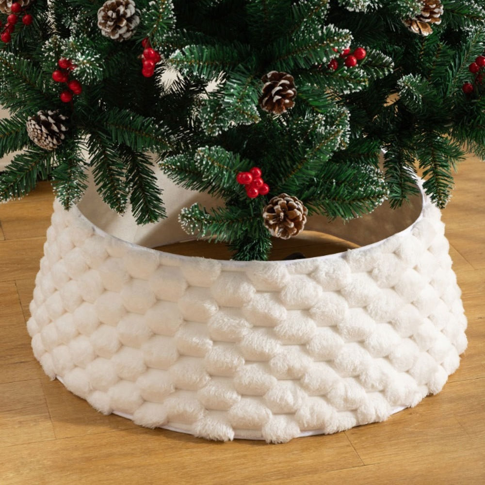 Geplooide Kerstboomkraag Mandhoes, Scandinavische Stijl Boomstandaardhoes