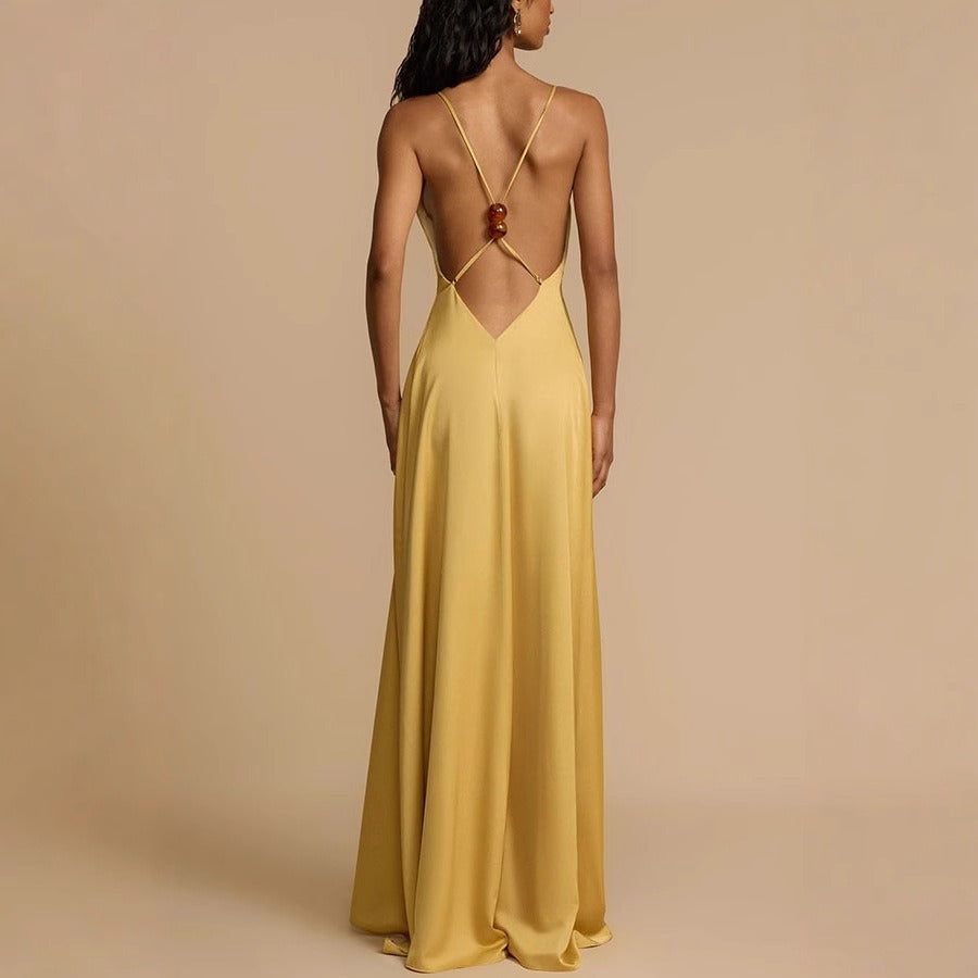 July | Elegancka Sukienka Maxi z Wycięciami