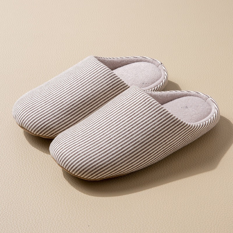 Pasiate kapcie unisex do domu | Wygodne obuwie domowe