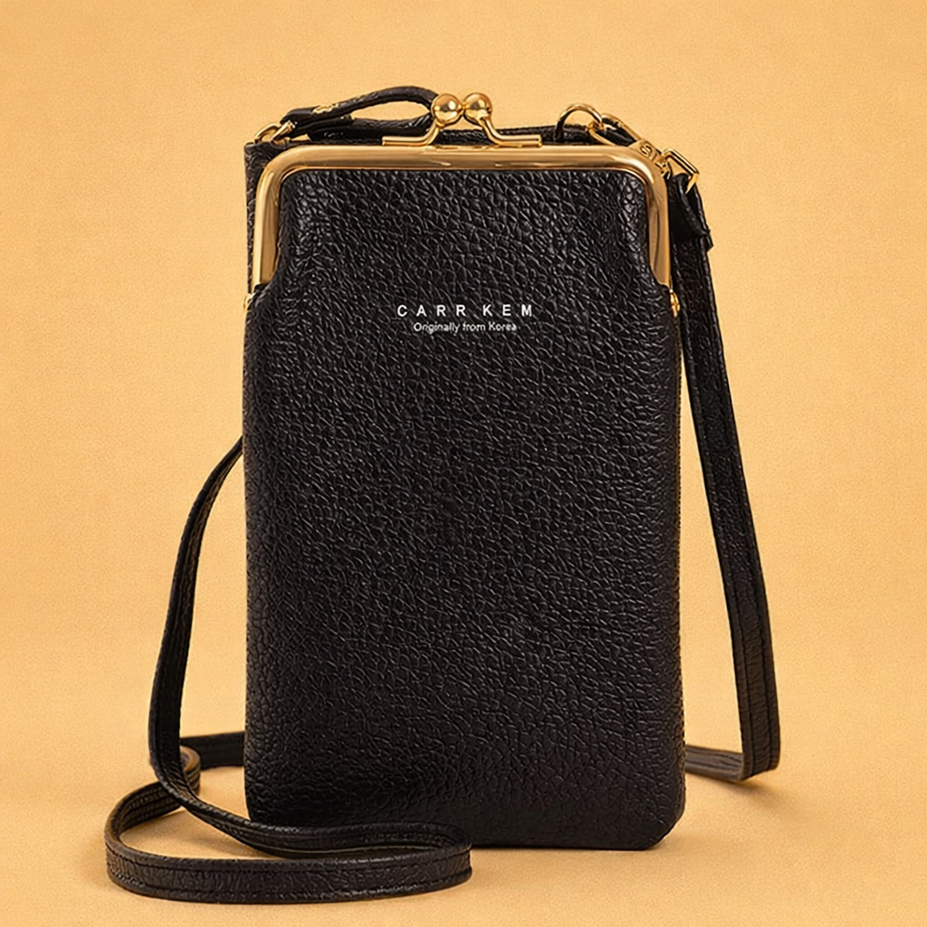 Stylowa damska torba na telefon typu crossbody z wytrzymałej skóry PU