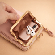 Stylowa damska torba na telefon typu crossbody z wytrzymałej skóry PU