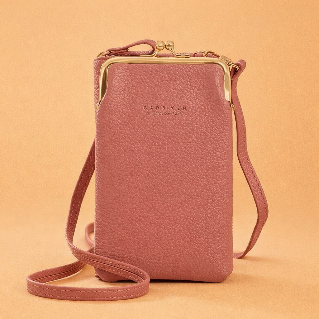Stylowa damska torba na telefon typu crossbody z wytrzymałej skóry PU