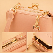 Stylowa damska torba na telefon typu crossbody z wytrzymałej skóry PU