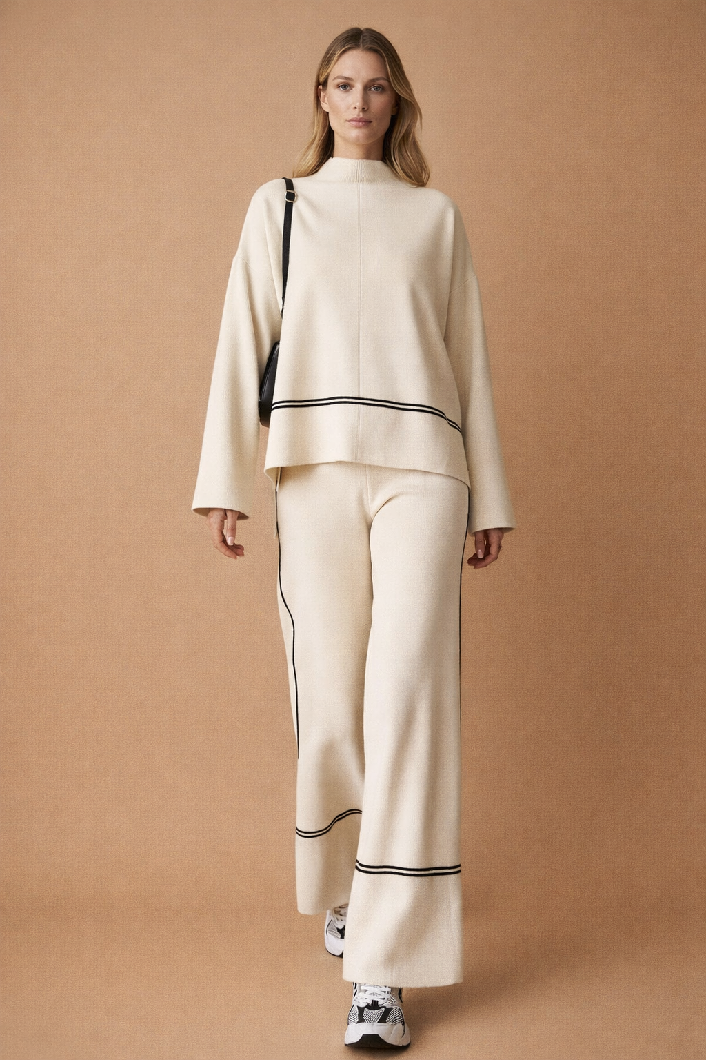 Paulina | Damski Casualowy Komplet Sweter i Spodnie