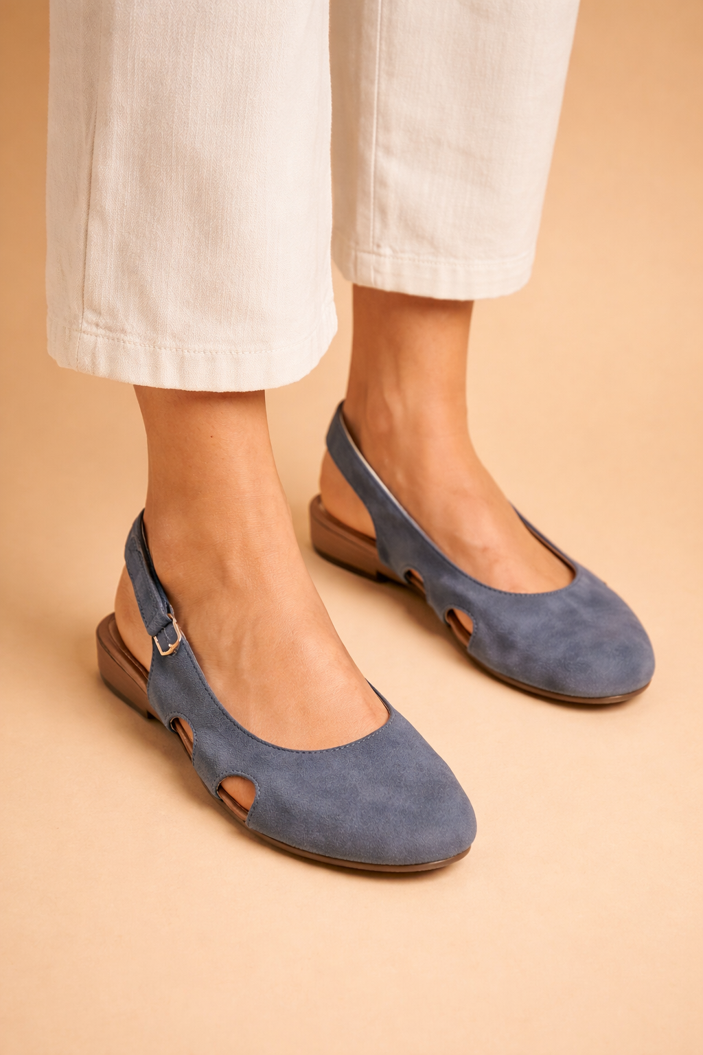 Agnieszka | Damskie komfortowe sandały slingback na co dzień