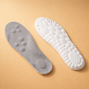 Ergonomic comfort insoles with contoured foot support design for everyday walking and footwear use