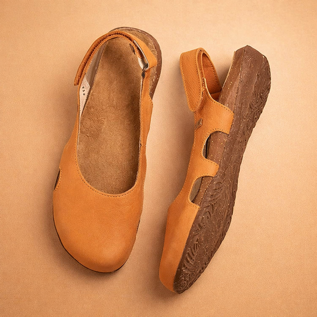 Agnieszka | Damskie komfortowe sandały slingback na co dzień