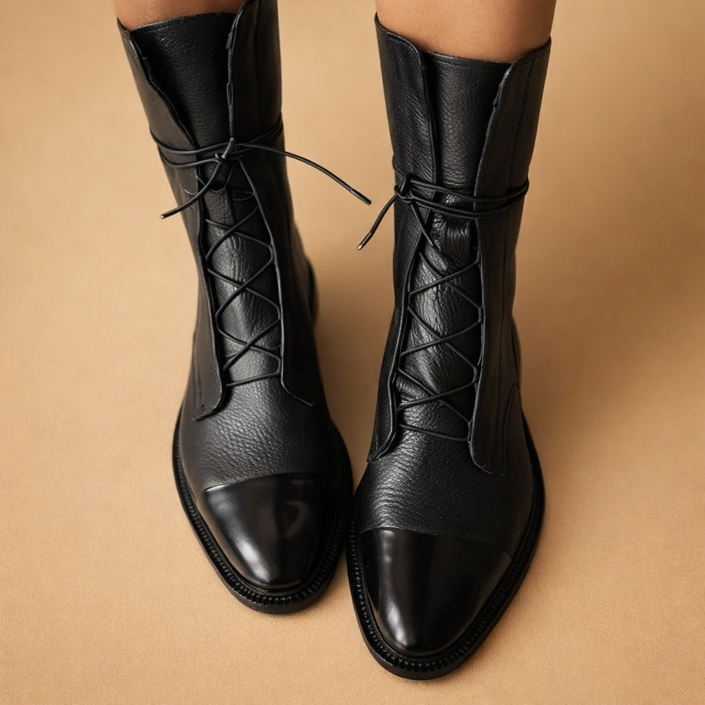 european-studio-model-shot-black-leather-lace-up-ankle-boots-caramel-sand-background.png