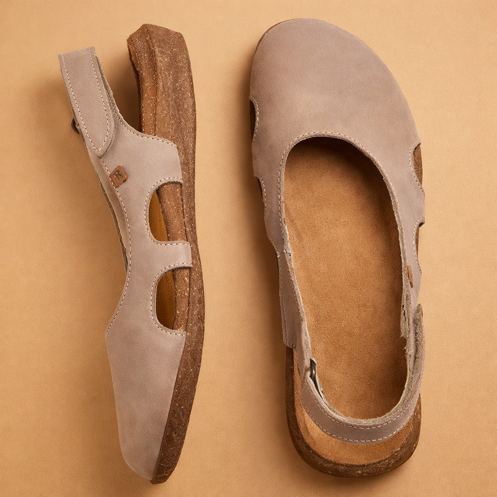 Agnieszka | Damskie komfortowe sandały slingback na co dzień
